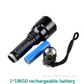 Flashlight With Remote Controller High Quality C8 Red White Green 10W T6 LED Rechargeable Flashlight With Remote Controller Tail Switch Supplier